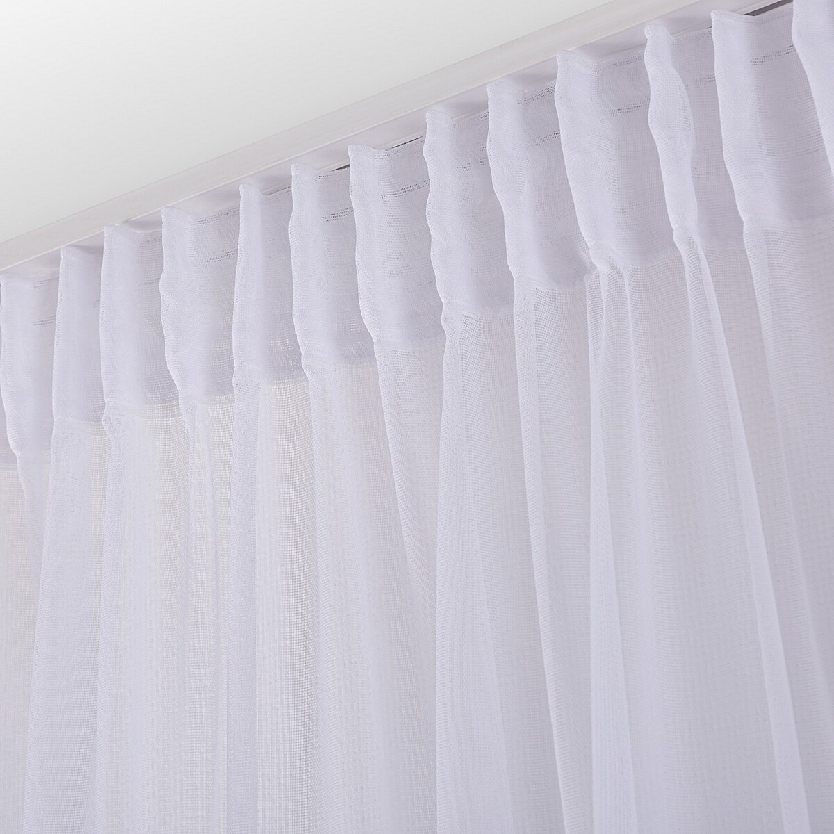 Firana na taśmie 300x245 biały ze wzorem