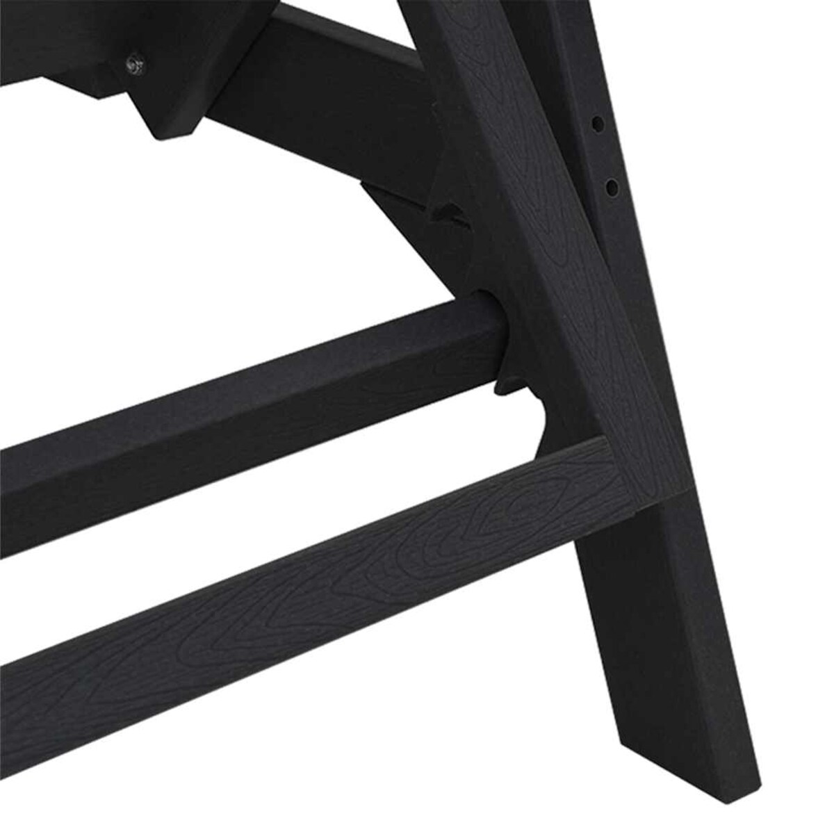 vidaXL Meble wypoczynkowe do ogrodu 2 pcs Czarny 53 x 195.5 x 30cm