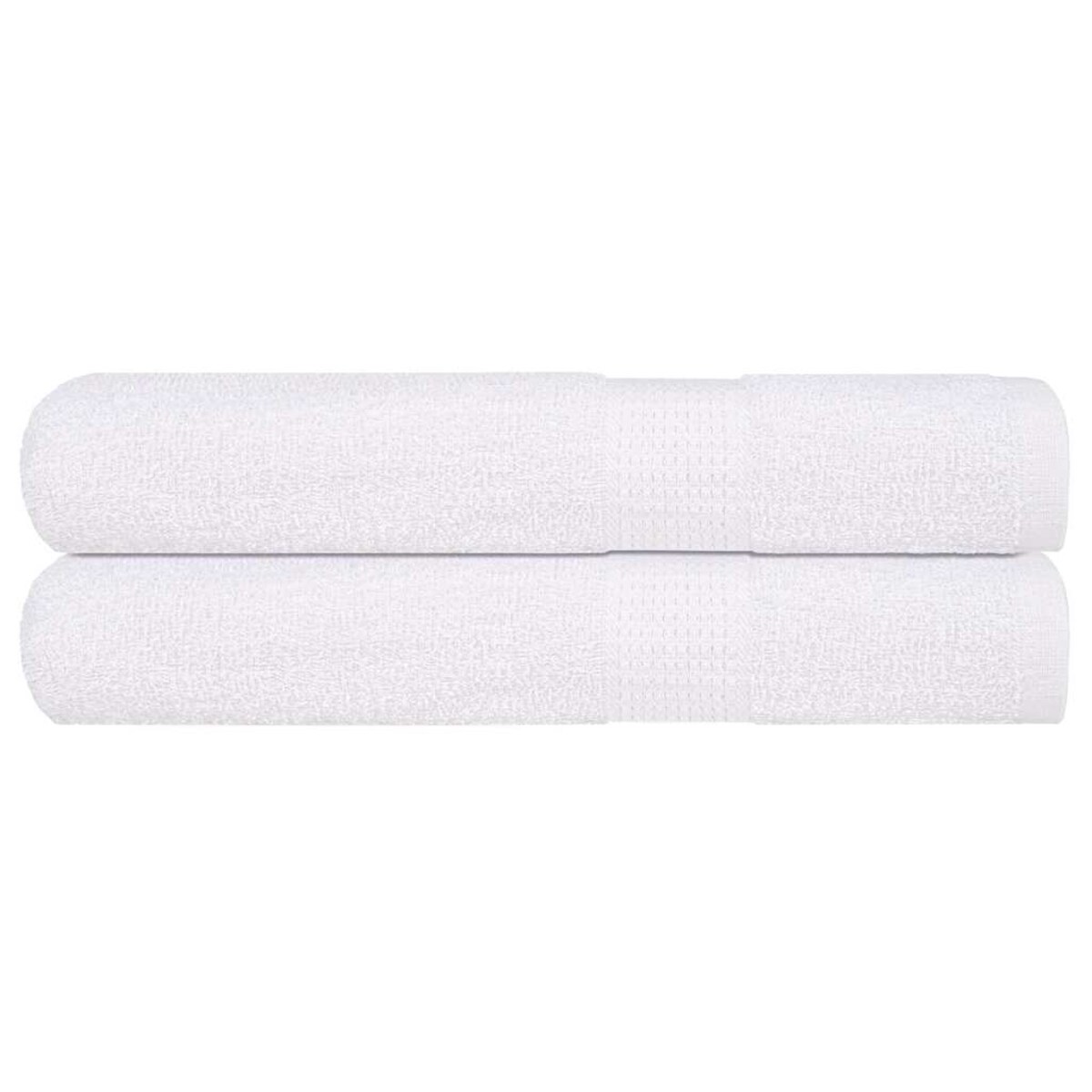 vidaXL Ręczniki do sauny, 2 szt., białe, 80x200 cm, bawełna 100%