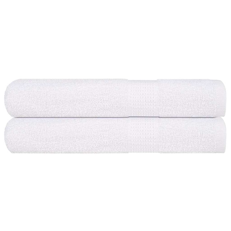 vidaXL Ręczniki do sauny, 2 szt., białe, 80x200 cm, bawełna 100%