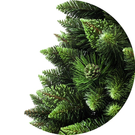 Choinka sztuczna Sosna oliwkowa z kryształkami