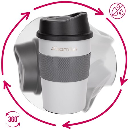 Kubek termiczny na kawę termos na napoje 360ml KAMILLE