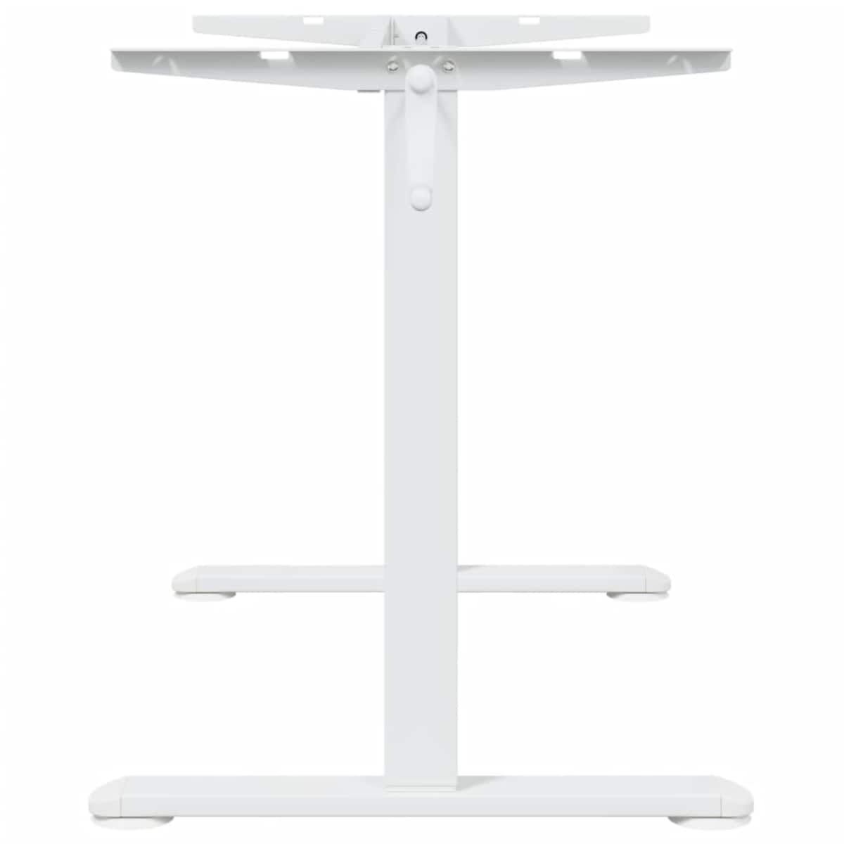 vidaXL Rama biurka do pracy na stojąco, biała, (94-135)x60x(70-114) cm