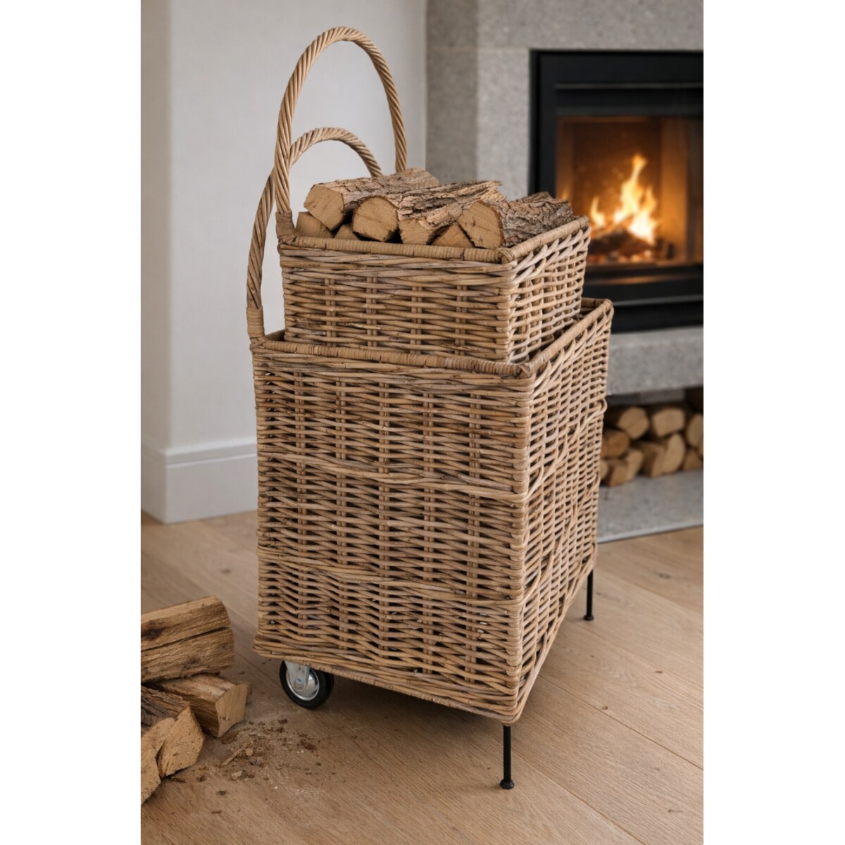 ZESTAW WÓZKÓW NA DREWNO KUBU GREY