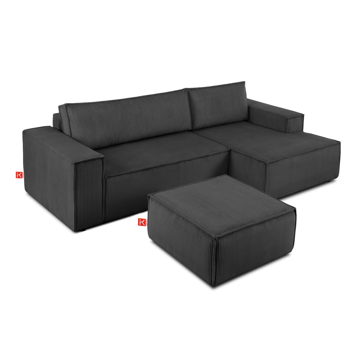 KONSIMO NAPI Puf, kolor szary