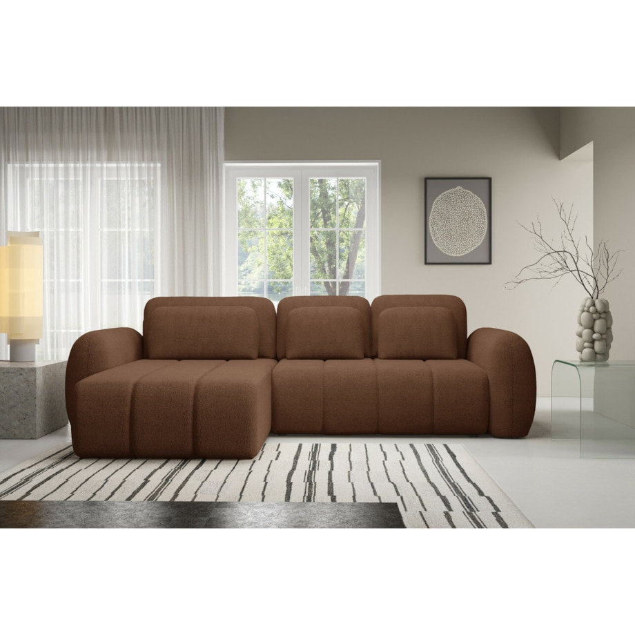 Narożnik CONTII L premium z funkcją spania Kolor: Quelle 54