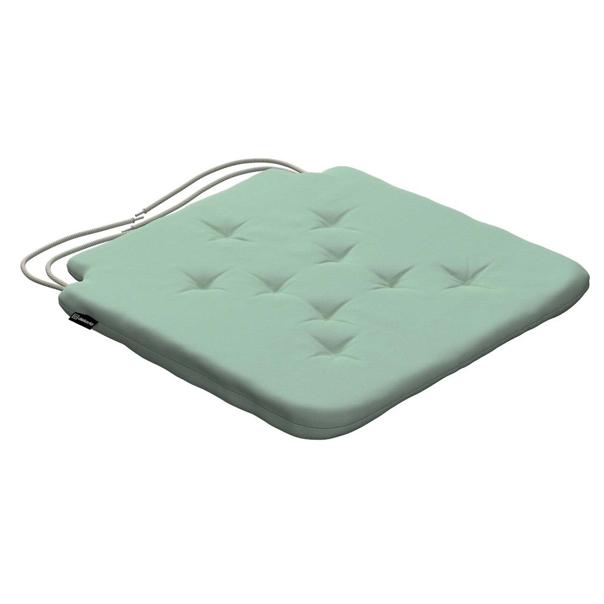 Poduszka na krzesło Olek, zieleń eukaliptusa, 42 x 41 x 3,5 cm, Loneta