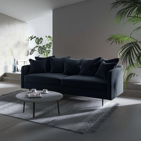 Esme 3-osobowa sofa - ciemnoniebieska