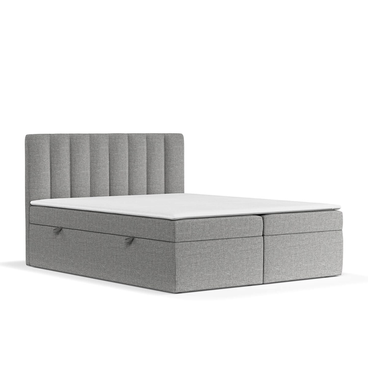 Łóżko tapicerowane AMARO 180x200 z pojemnikiem, Stalowy, tkanina Alta 16