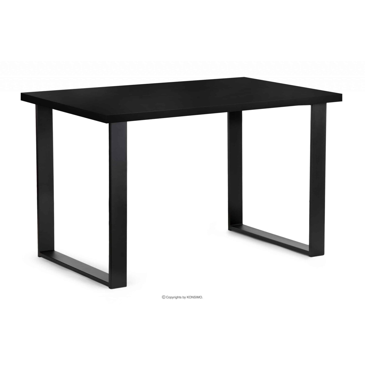 KONSIMO CETO Stół w industrialnym stylu matowy czarny