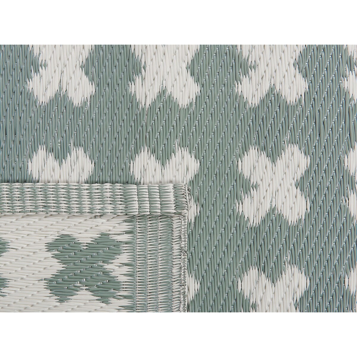 Dywan zewnętrzny 90 x 180 cm zielony ROHTAK