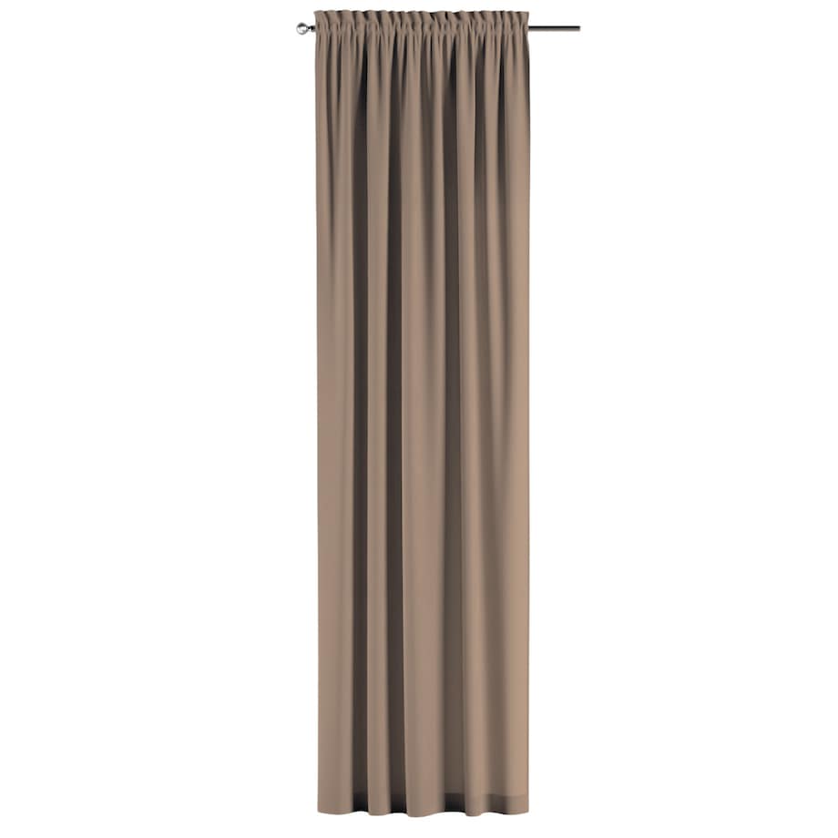 Zasłona na kanale z grzywką 1 szt. 130x245 mocca