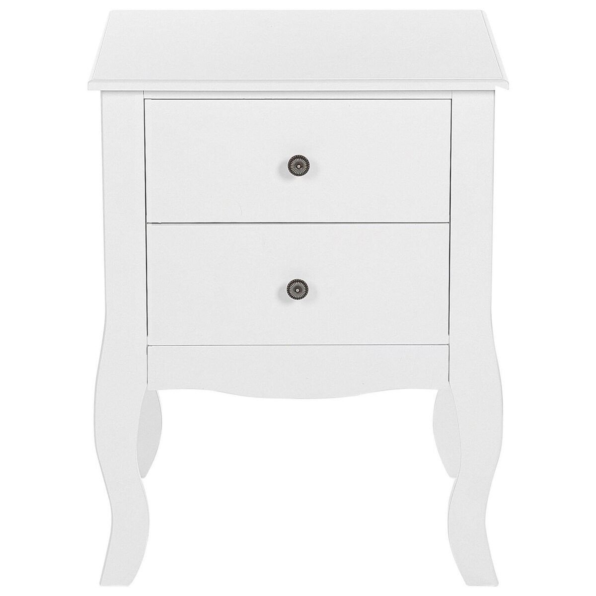 Szafka nocna 2 szuflady Biały LANE