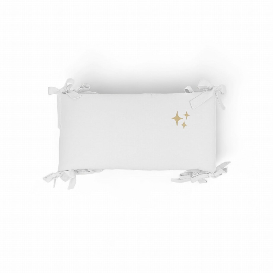 Ochraniacz do łóżeczka washed stars ecru - M