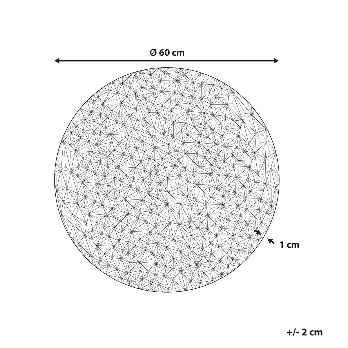 Dekoracja ścienna MOSCAVIDE Metal 60 cm Srebrny