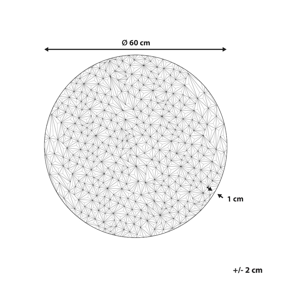 Dekoracja ścienna MOSCAVIDE Metal 60 cm Srebrny