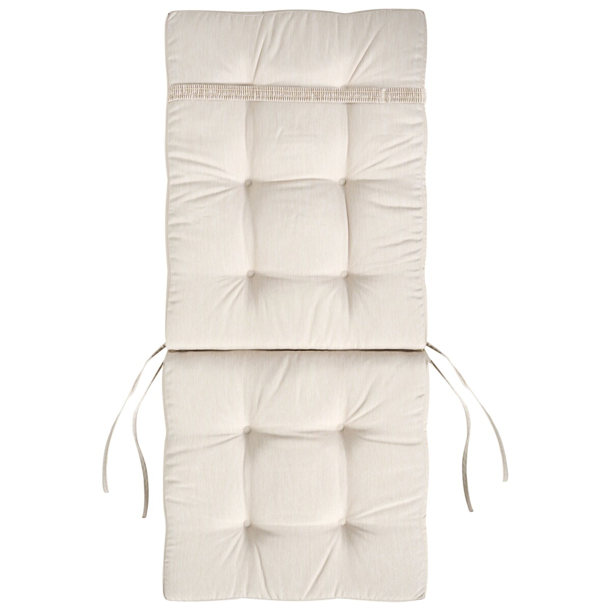 Zestaw 2 krzeseł ogrodowych z poduszkami MAUI PREMIUM Drewno akacjowe Jasnobeżowy