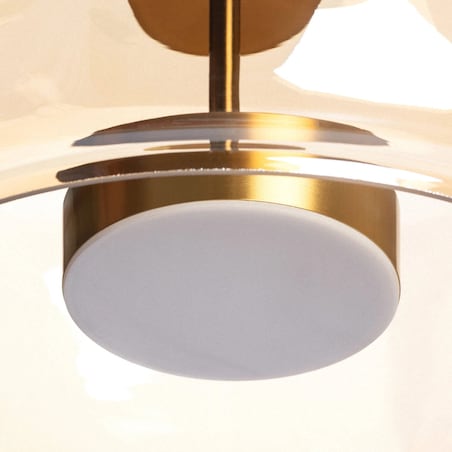 Lampa Wisząca LED 7W Metal i Szkło Aba