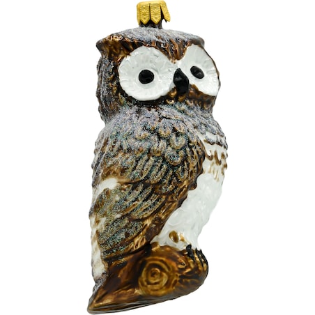 Bombka choinkowa: Sówka: brązowa