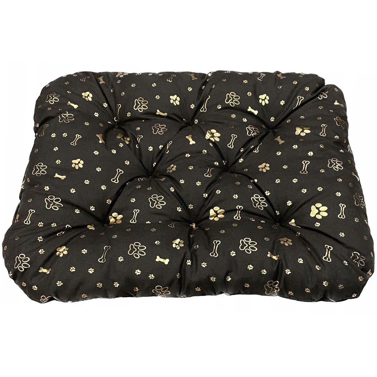 Legowisko Dla Psa Poduszka Posłanie Wytrzymałe 70X50 Cm Kość Złota