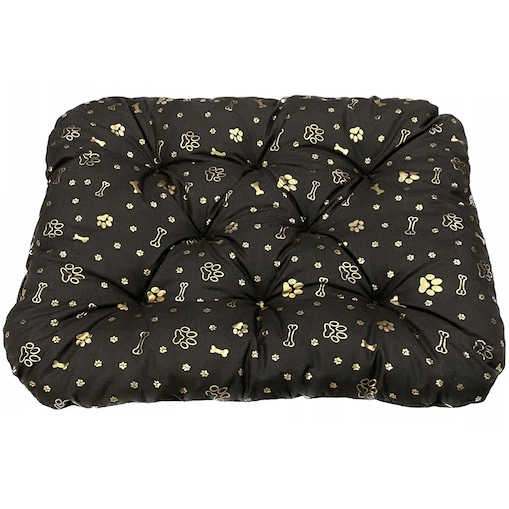 Legowisko Dla Psa Poduszka Posłanie Wytrzymałe 70X50 Cm Kość Złota