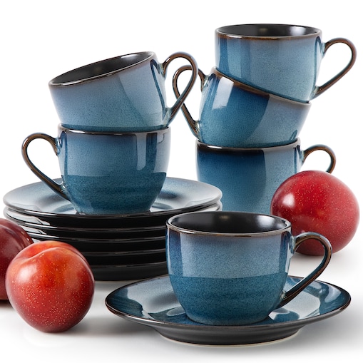 BALI Zestaw kawowy espresso 6 os. (12 el.)