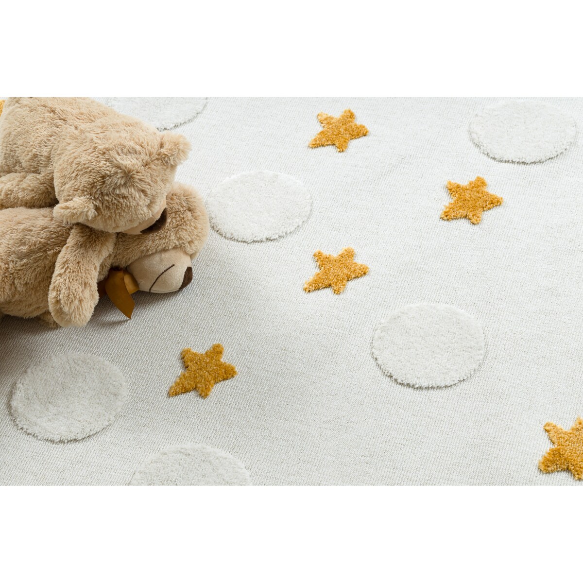 Dywan YOYO GD75 biały / pomarańczowy - 120x170 cm