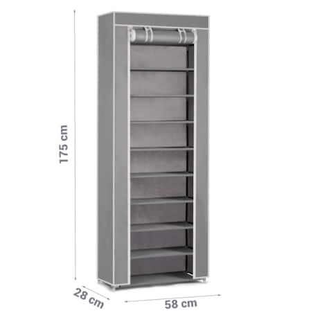 Szafa tekstylna regał na buty duża 10 półek Massido