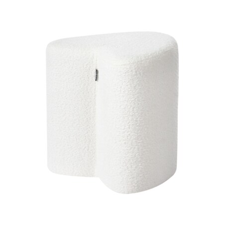 Puf SCOTIA Szenil Złamana biel 40 cm 33 cm 44 cm