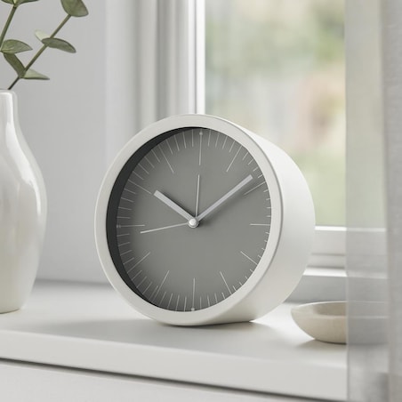 Zegar stojący na komodę GIST, minimalistyczna tarcza, Ø 15