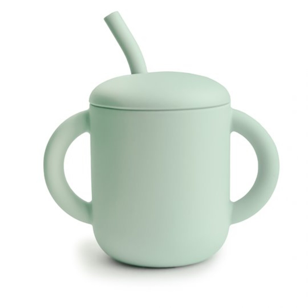 Mushie Kubek ze słomką 175 ml Cambridge Blue