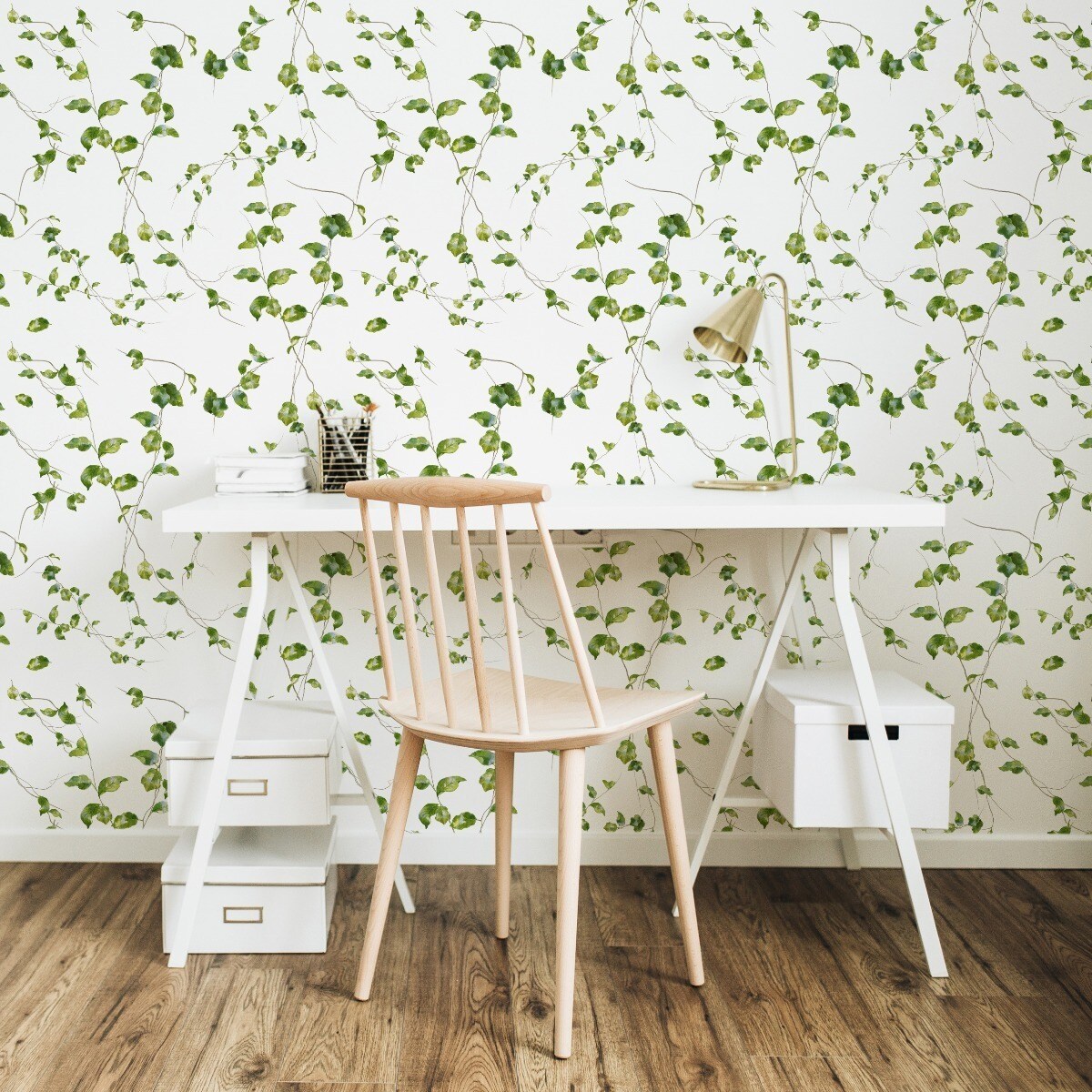 Tapeta Ścienna Do Salonu Liście Natura Rośliny