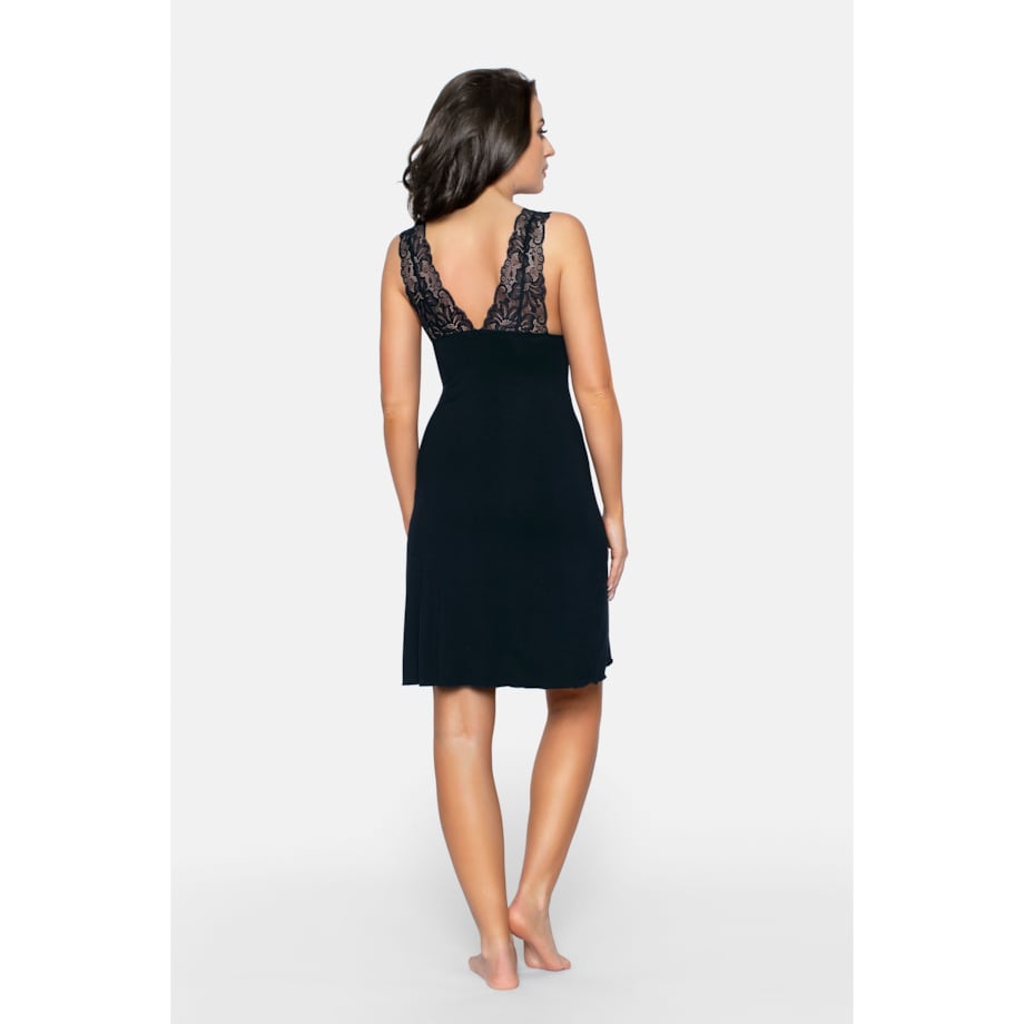 Koszulka Larisa Czarna (uszrtywnione miski) Czarny, S