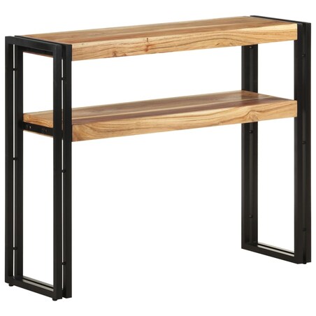 vidaXL Stolik typu konsola, 90 x 30 x 75 cm, lite drewno akacjowe