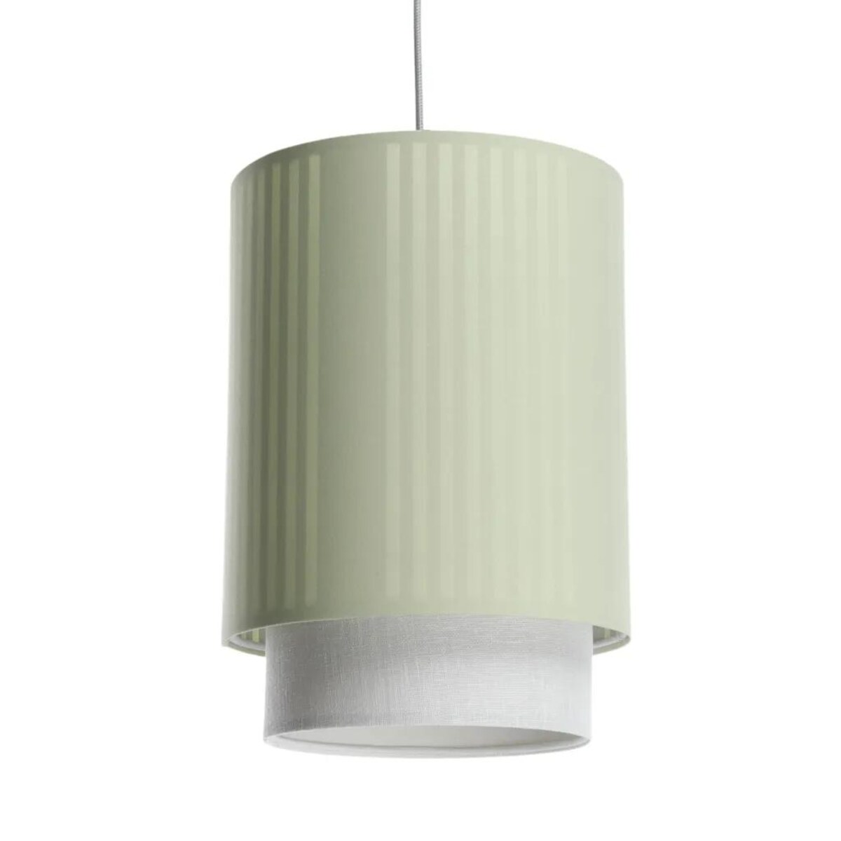 Lampa wisząca DUO LAMI LINE 25 zielona/kremowa