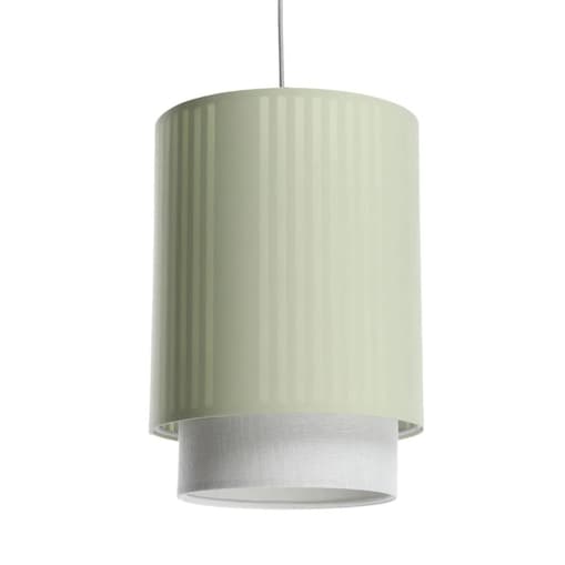 Lampa wisząca DUO LAMI LINE 25 zielona/kremowa