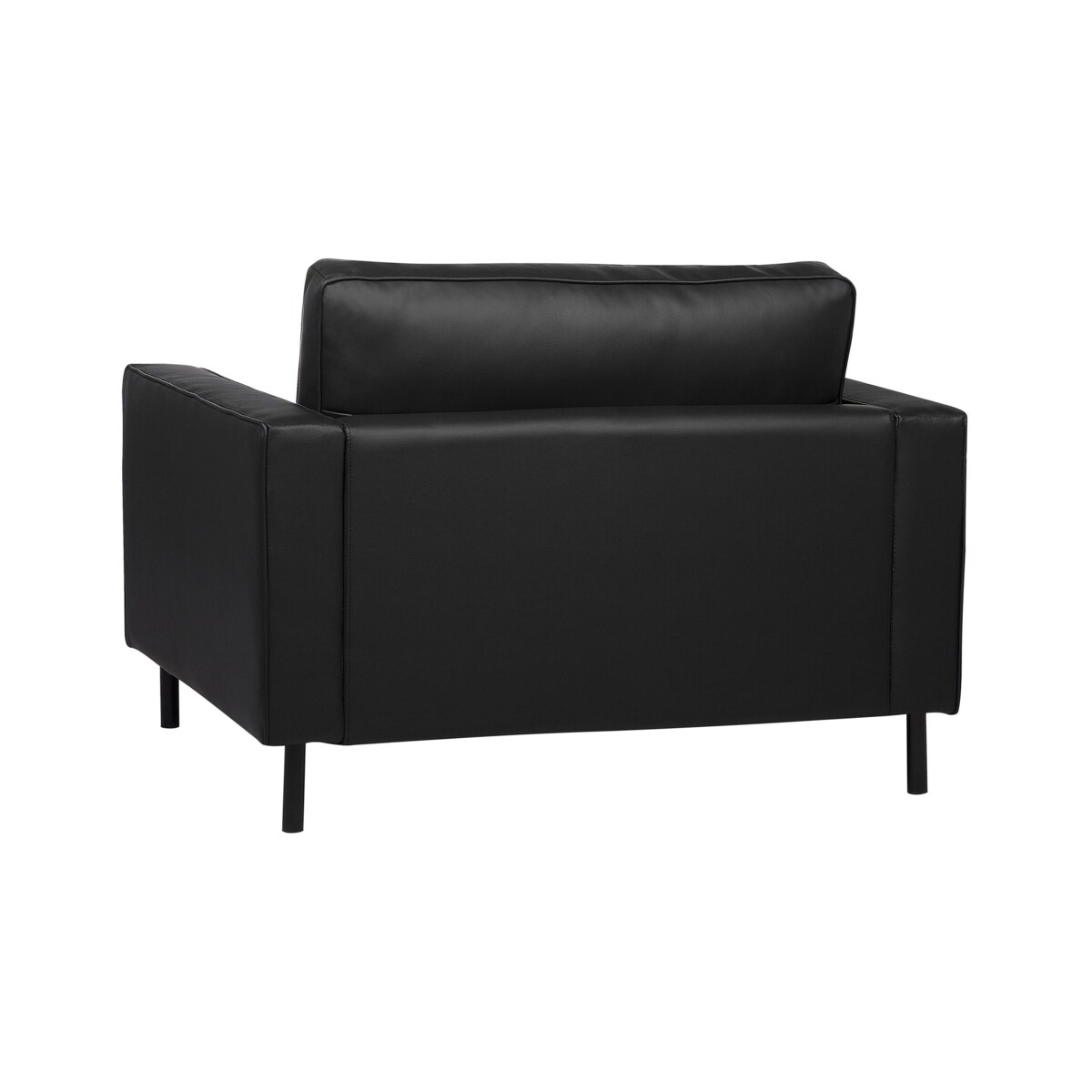 Fotel skórzany czarny SAVALEN