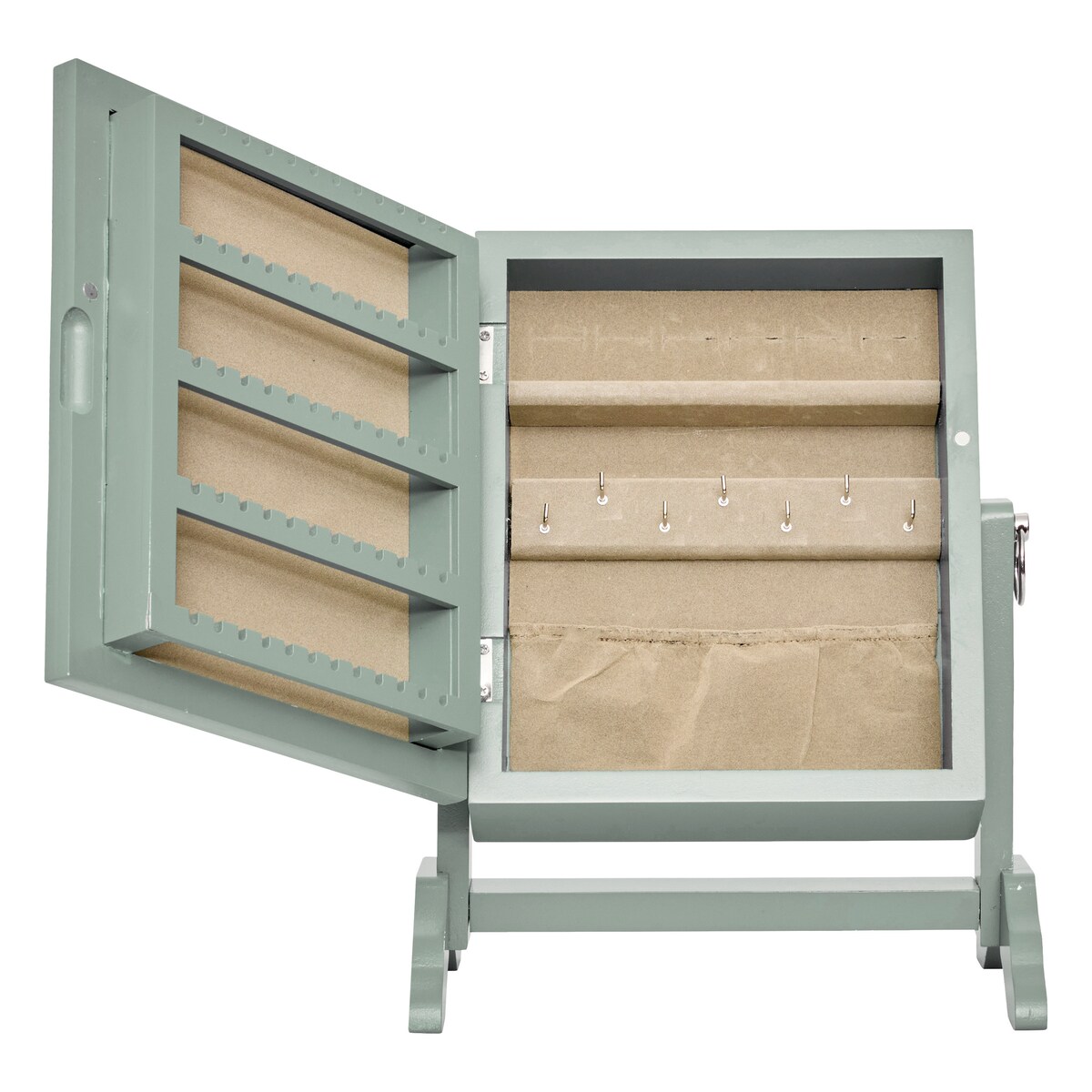 Lusterko kosmetyczne ze schowkiem na biżuterię CHERI, 29 x 22 x 15 cm