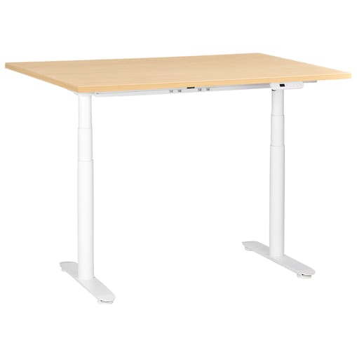 Biurko regulowane elektrycznie DESTINAS Jasny brąz/ biały 120 cm 72 cm