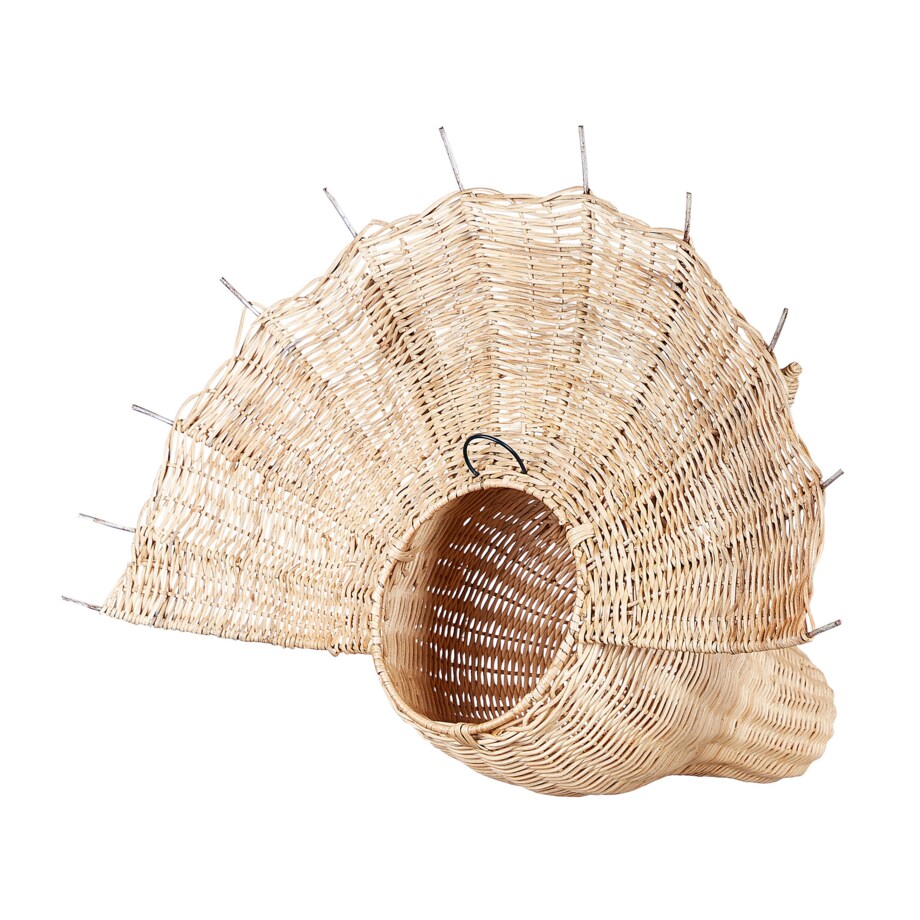 Rattanowa dekoracja ścienna dinozaur jasna BIOKO