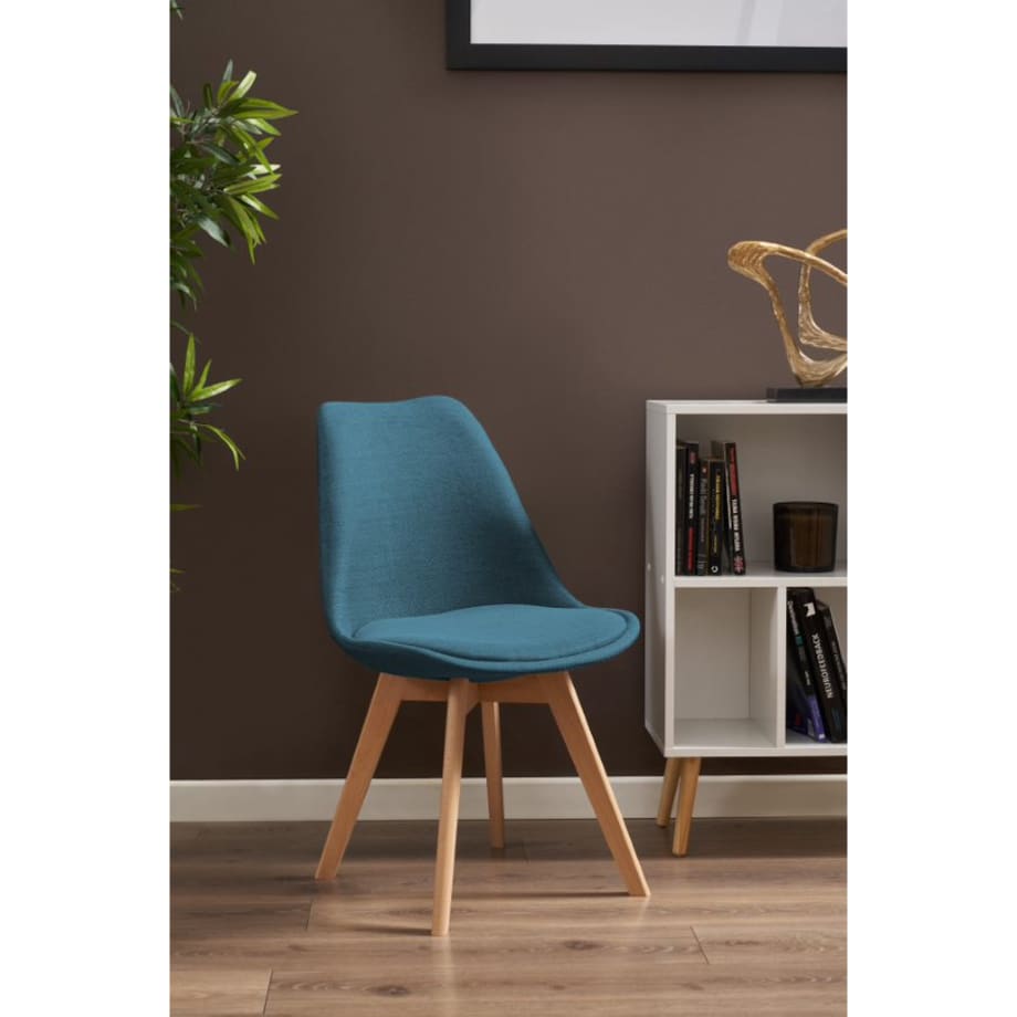 Krzesło tapicerowane materiałowe ALTA marine