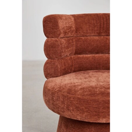 Krzesło obrotowe, do jadalni Protea miedziane