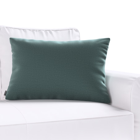Poszewka Kinga na poduszkę prostokątną 60x40 zgaszony szmaragd - welwet