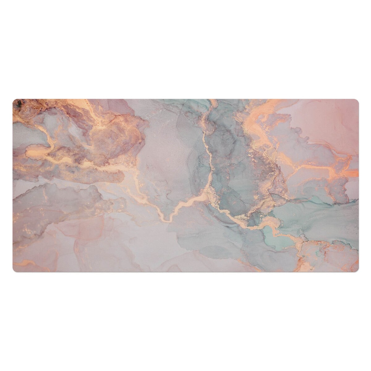 Różowa mata na biurko Abstrakcyjna akwarela, 100x50 cm