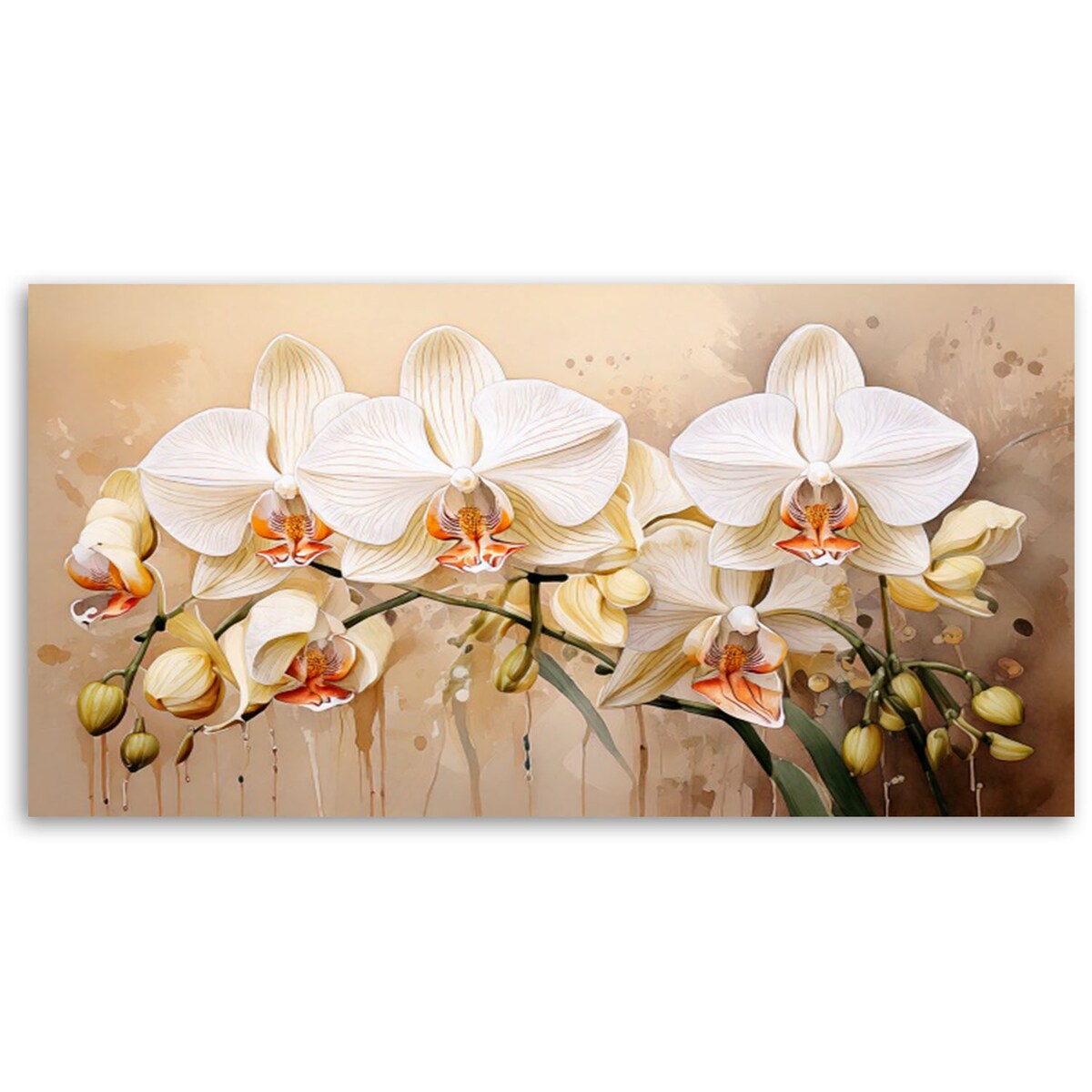 Feeby Obraz do salonu, Orchidee Kwiaty Botanika 100x50
