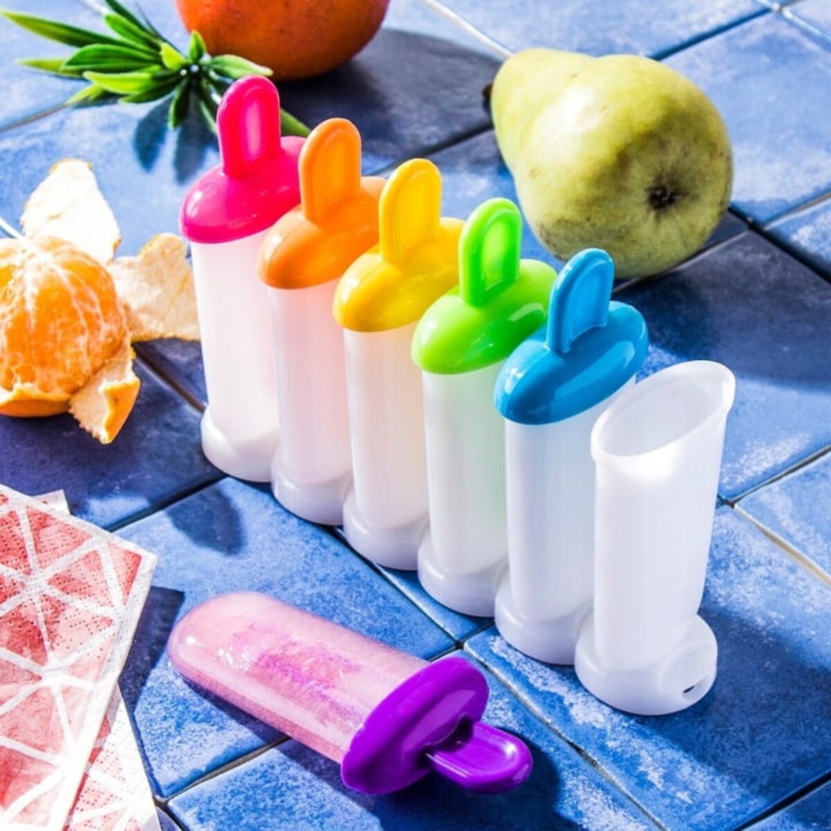 Tescoma Foremki Formy do Lodów na Patyku 6 sztuk Duże do Drinków