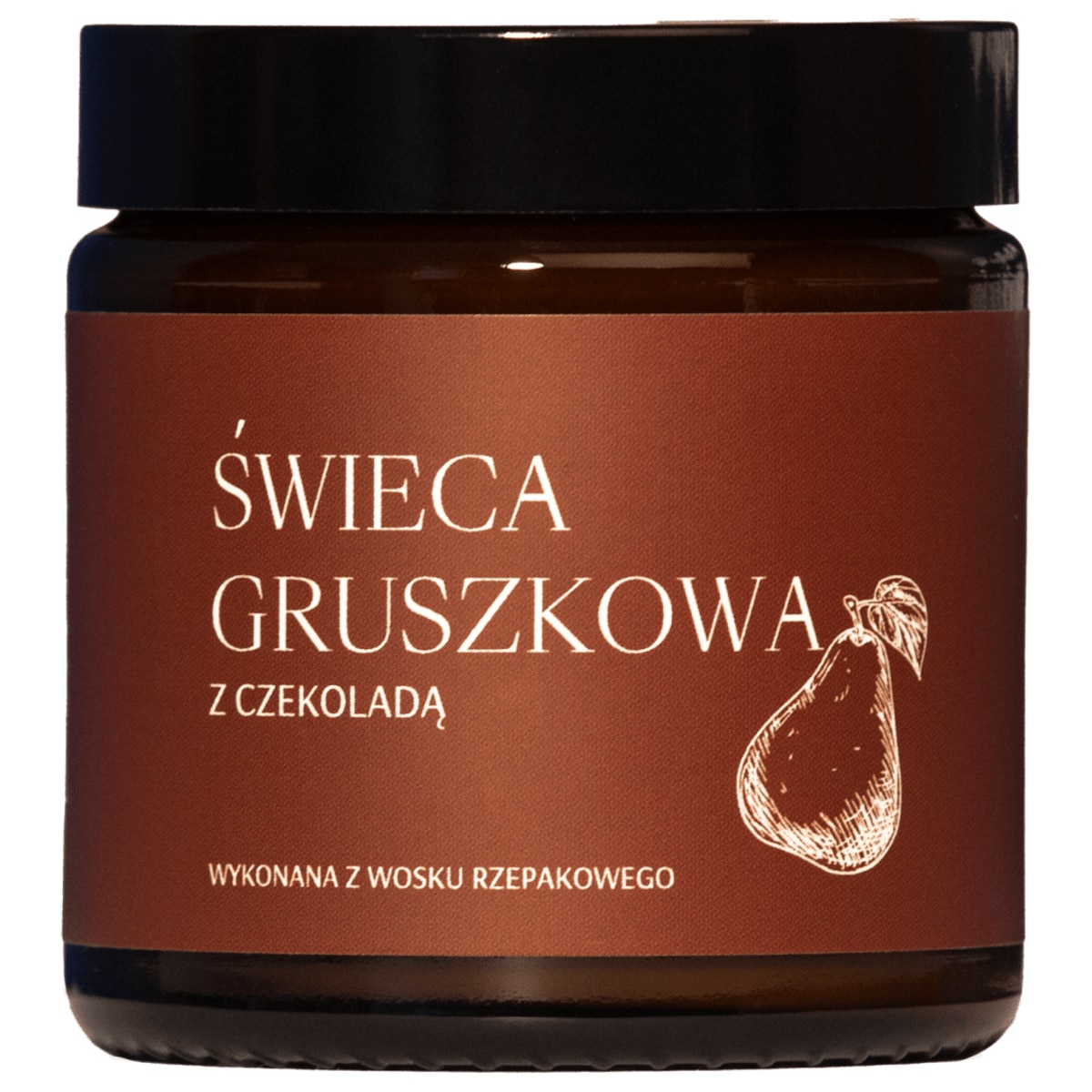 Świeca gruszkowa z czekoladą