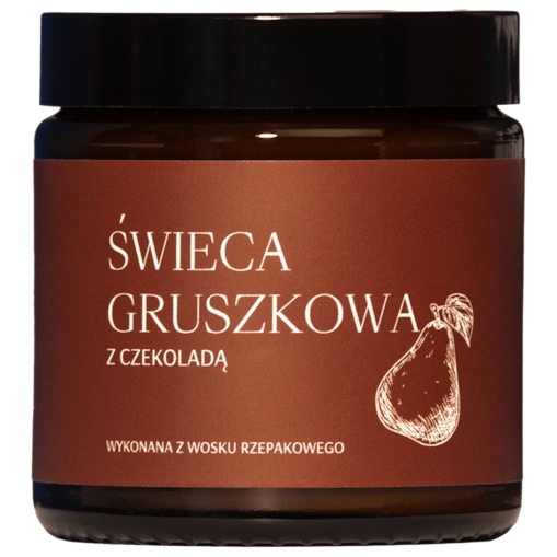 Świeca gruszkowa z czekoladą
