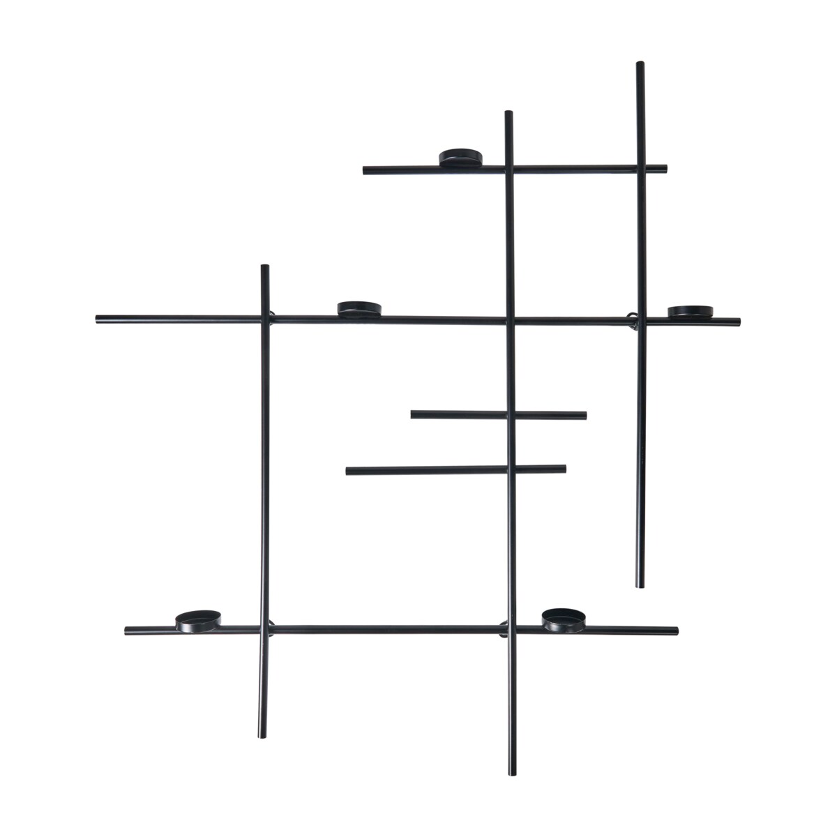 Świecznik wiszący PORTO 74 cm Czarny