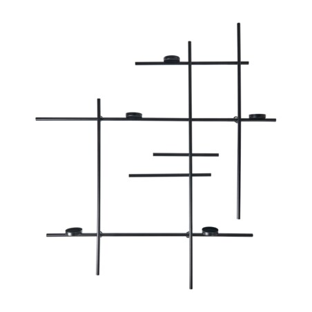 Świecznik wiszący PORTO 74 cm Czarny